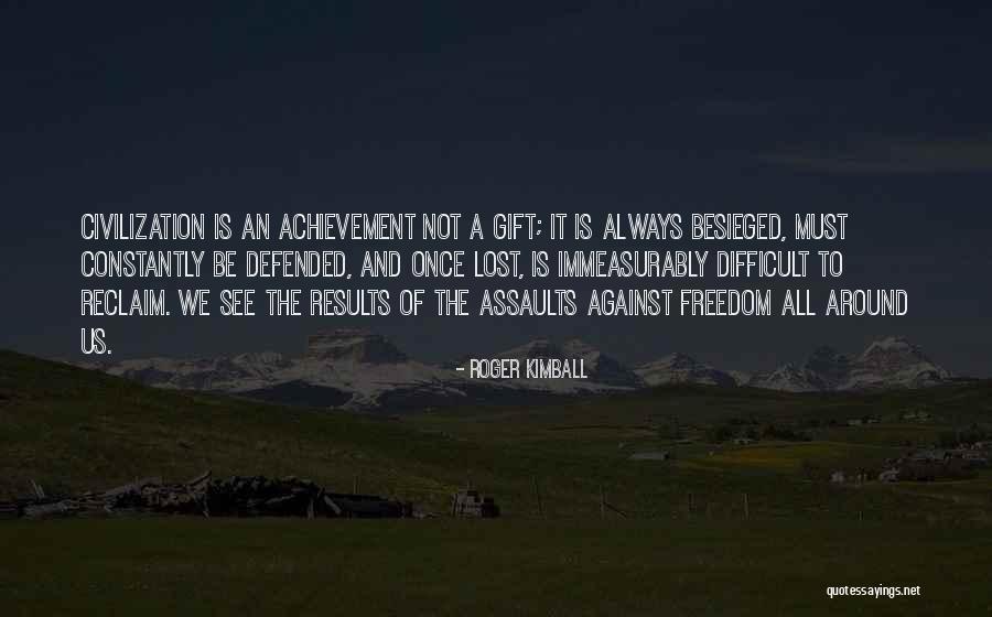 Besieged Quotes By Roger Kimball