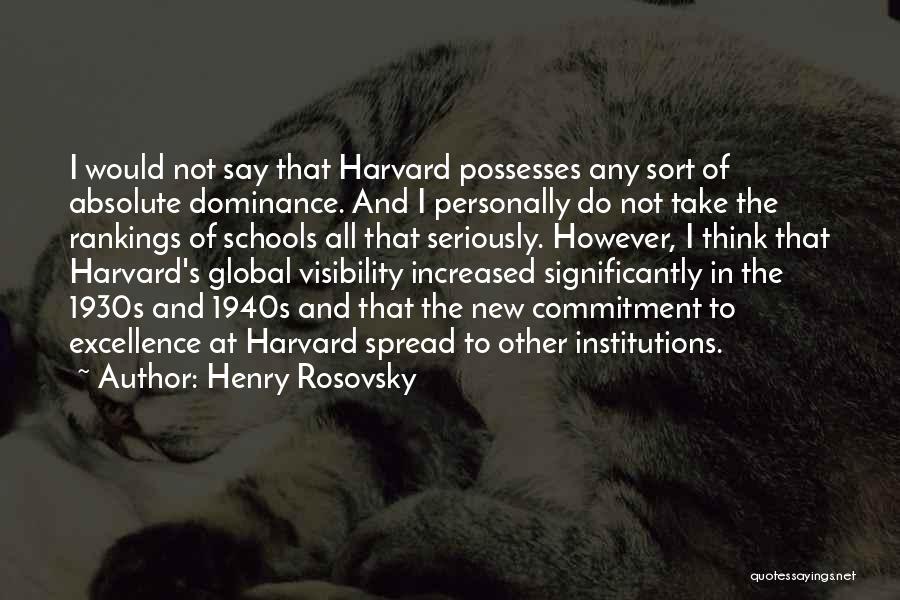 Best 1930s Quotes By Henry Rosovsky