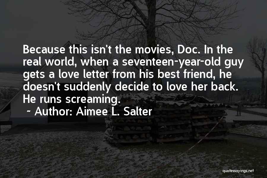 Best 4 Letter Quotes By Aimee L. Salter