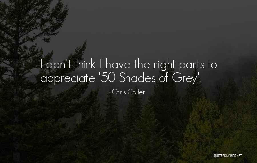 Best 50 Shades Quotes By Chris Colfer