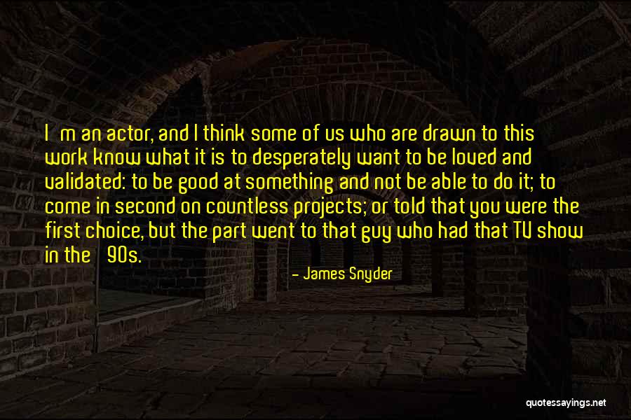 Best 90s Show Quotes By James Snyder