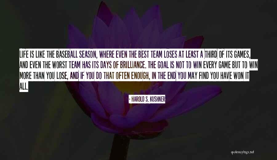 Best A Team Quotes By Harold S. Kushner Best A Team Quotes By Harold S. Kushner