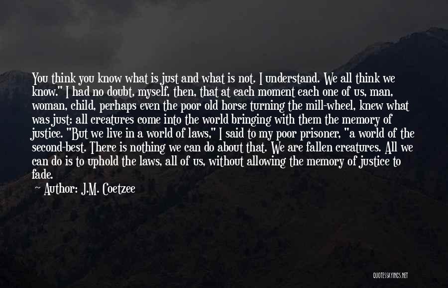 Best About Us Quotes By J.M. Coetzee