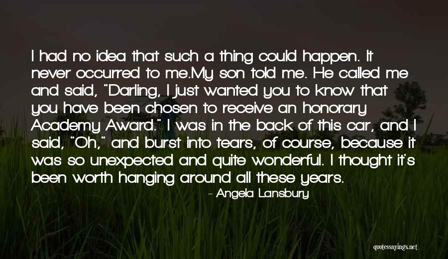 Best Academy Award Quotes By Angela Lansbury Best Academy Award Quotes By Angela Lansbury