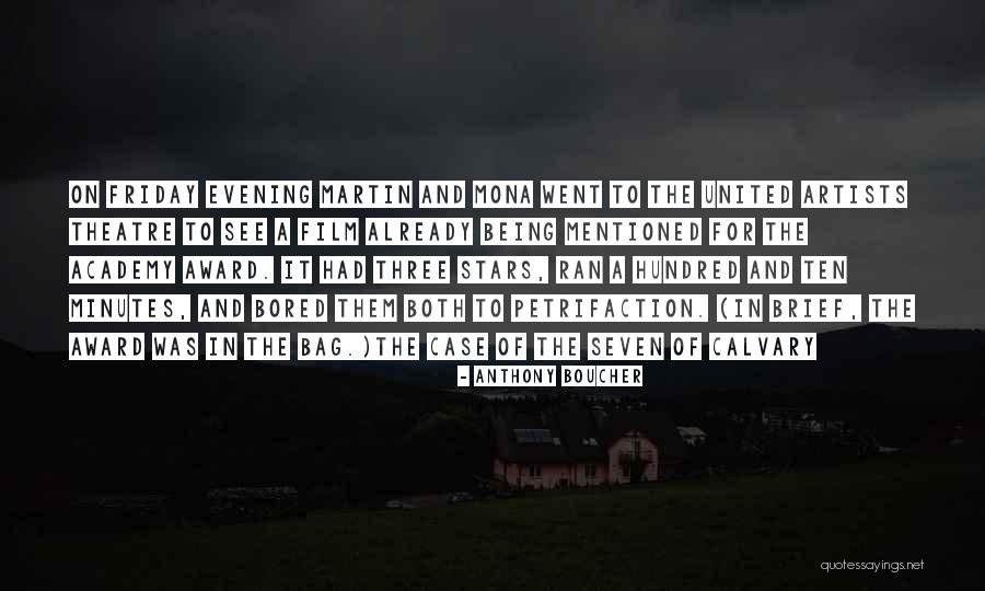 Best Academy Award Quotes By Anthony Boucher Best Academy Award Quotes By Anthony Boucher