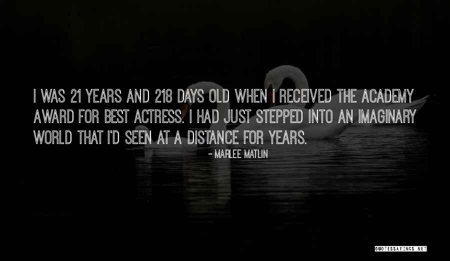 Best Academy Award Quotes By Marlee Matlin