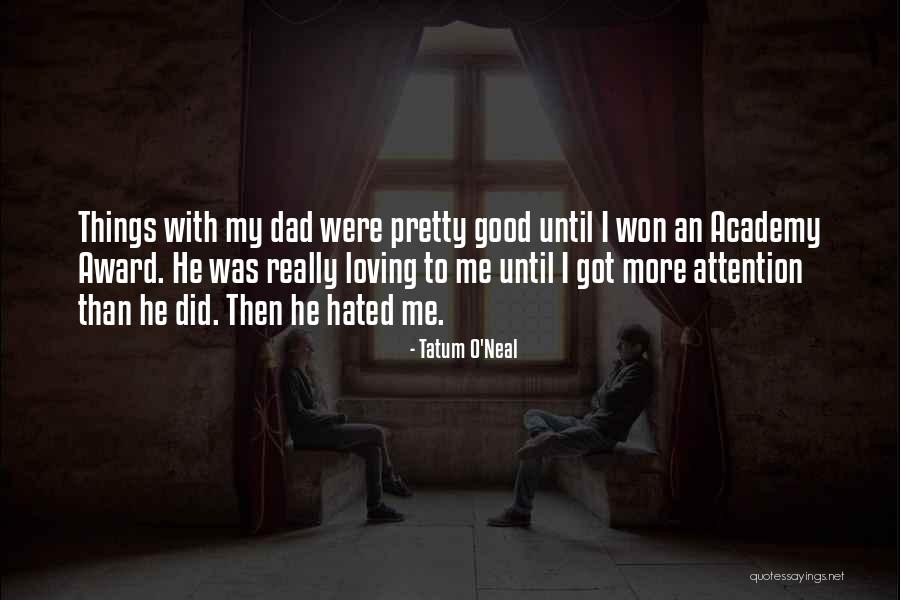 Best Academy Award Quotes By Tatum O'Neal Best Academy Award Quotes By Tatum O'Neal