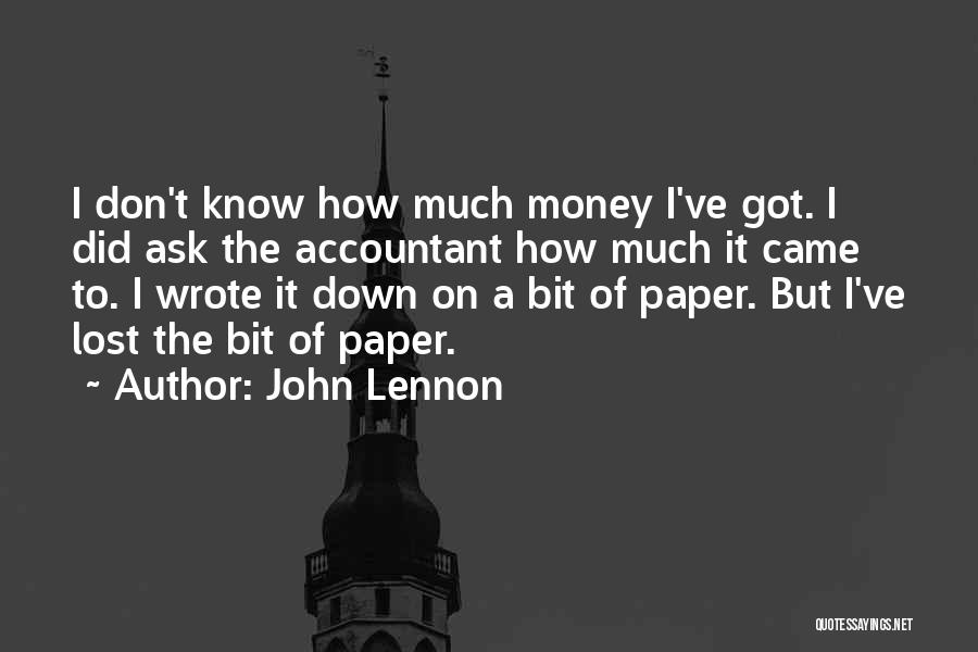 Best Accountant Quotes By John Lennon