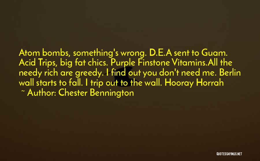 Best Acid Trip Quotes By Chester Bennington