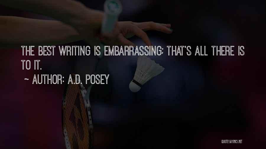 Best Ad Quotes By A.D. Posey