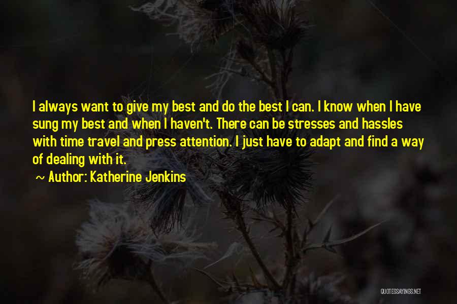 Best Adapt Quotes By Katherine Jenkins