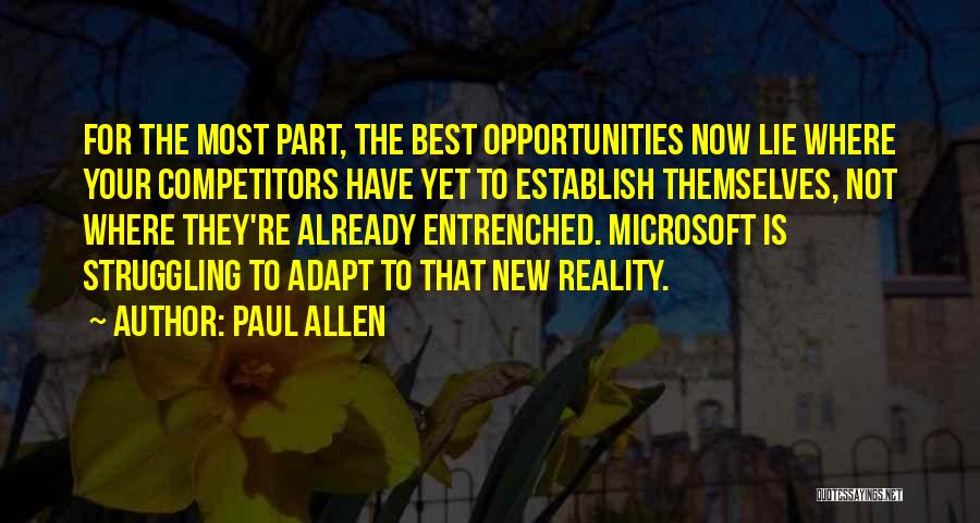 Best Adapt Quotes By Paul Allen