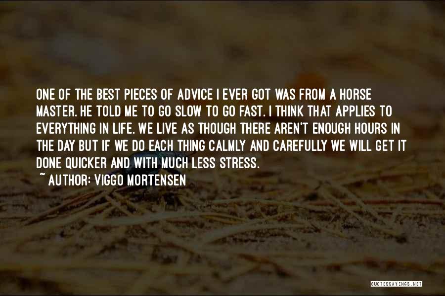 Best Advice Ever Quotes By Viggo Mortensen