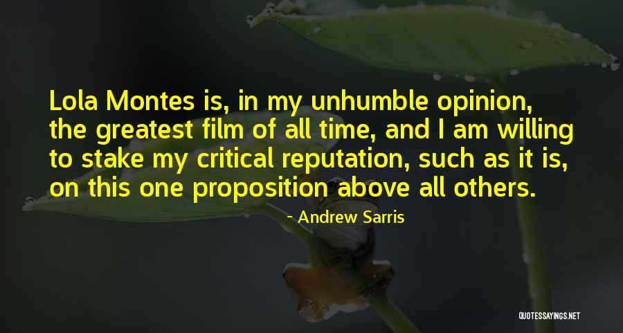 Best All Time Film Quotes By Andrew Sarris