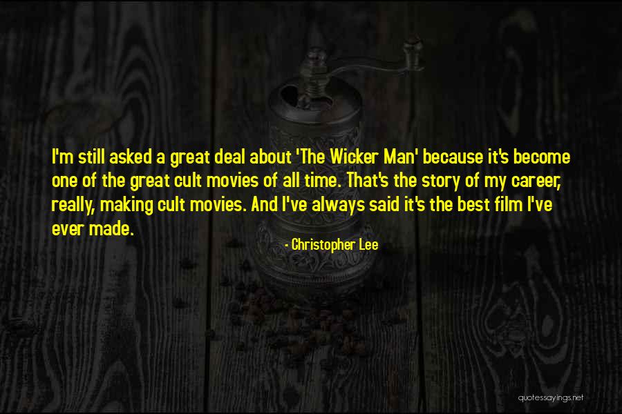 Best All Time Film Quotes By Christopher Lee