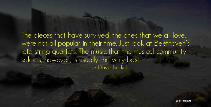 Best All Time Love Quotes By David Finckel