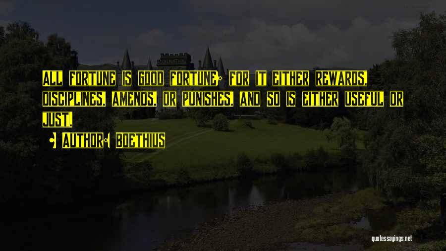 Best Amends Quotes By Boethius