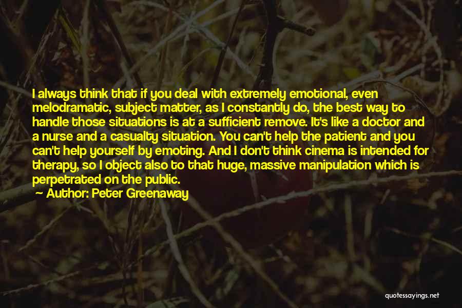 Best And Emotional Quotes By Peter Greenaway