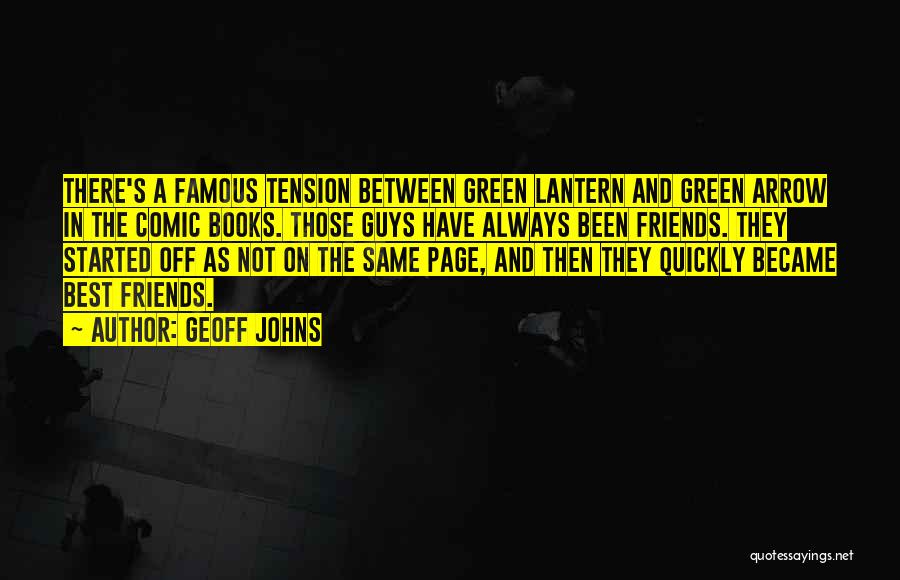 Best And Famous Quotes By Geoff Johns
