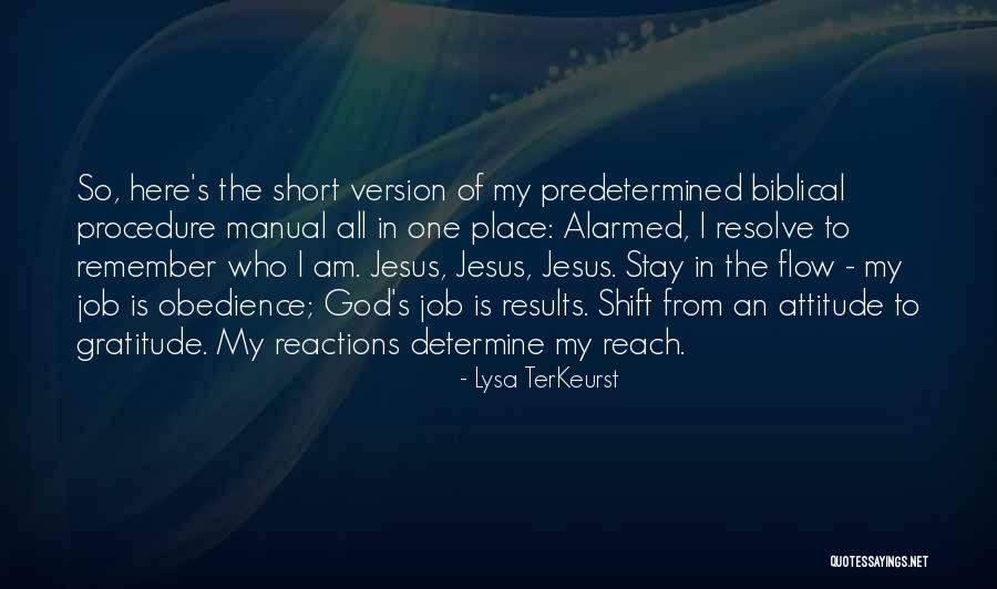 Best And Short Attitude Quotes By Lysa TerKeurst