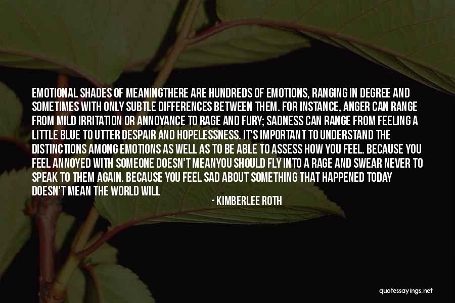 Best Anger Quotes By Kimberlee Roth