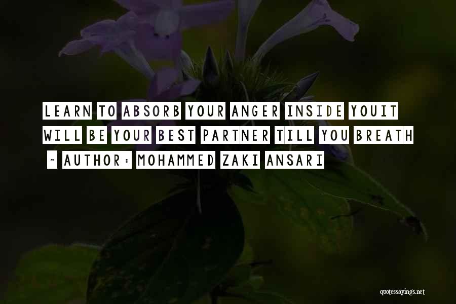 Best Anger Quotes By Mohammed Zaki Ansari