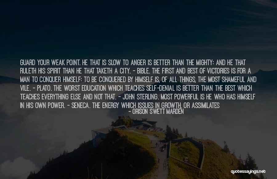 Best Anger Quotes By Orison Swett Marden