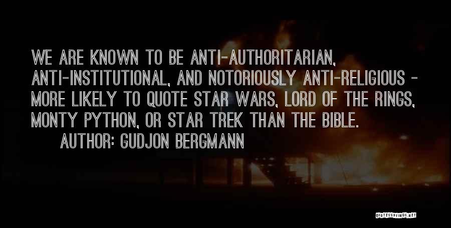 Best Anti Bible Quotes By Gudjon Bergmann