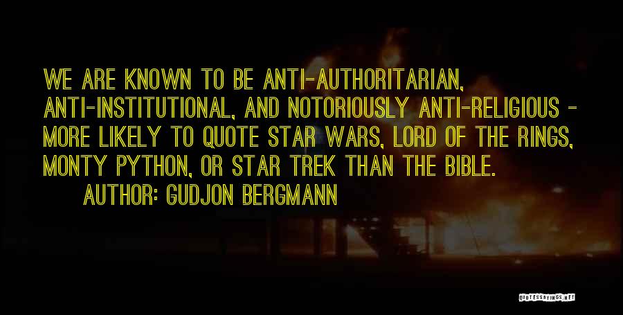 Best Anti Religious Quotes By Gudjon Bergmann