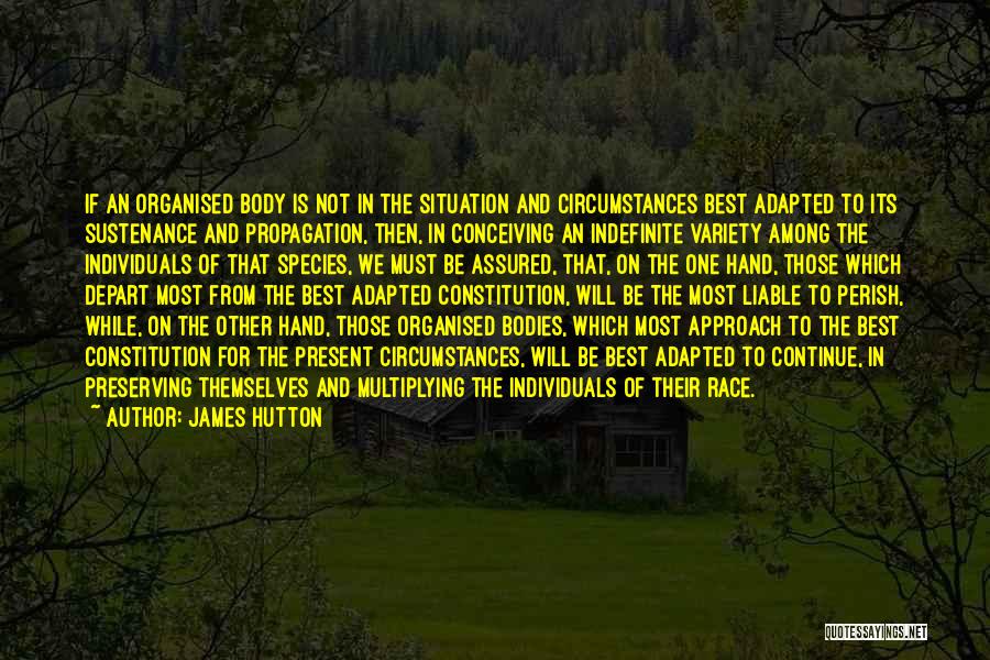 Best Approach Quotes By James Hutton