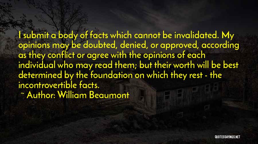 Best Approval Quotes By William Beaumont