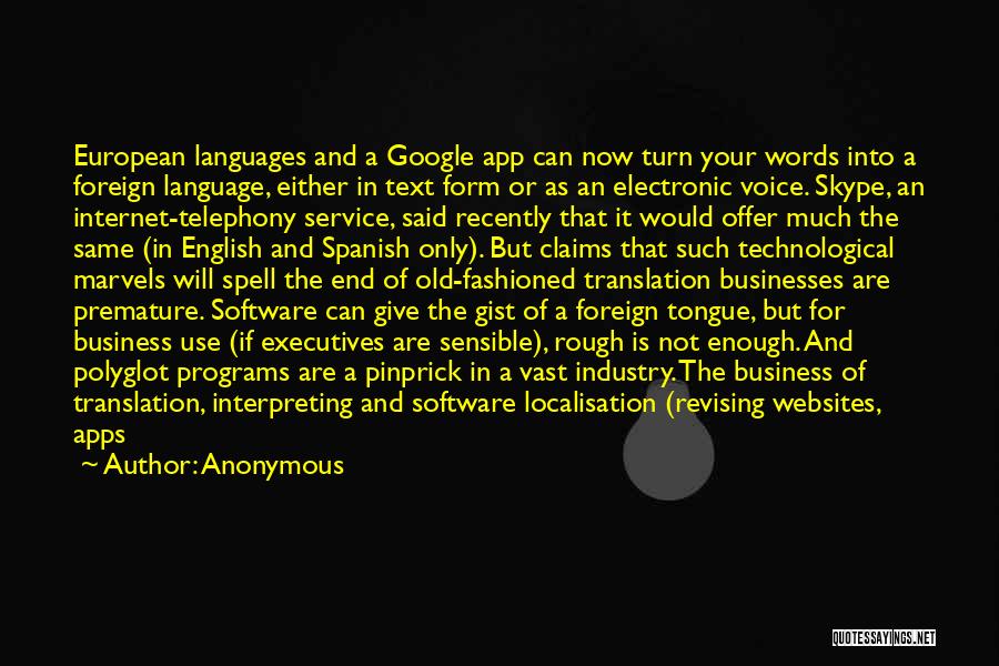 Best Apps For Business Quotes By Anonymous