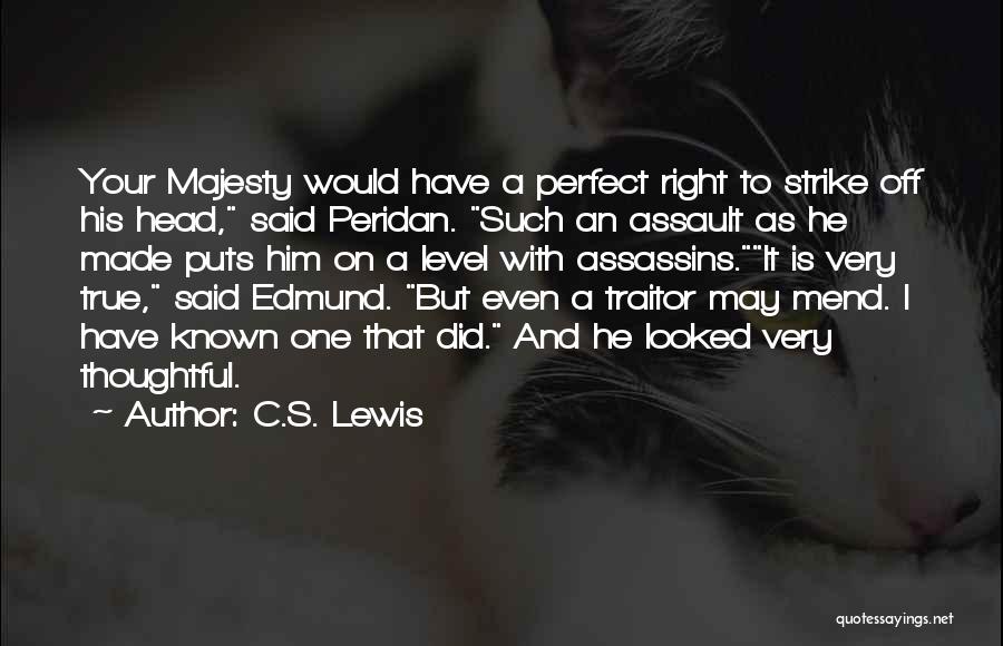 Best Assassins Quotes By C.S. Lewis