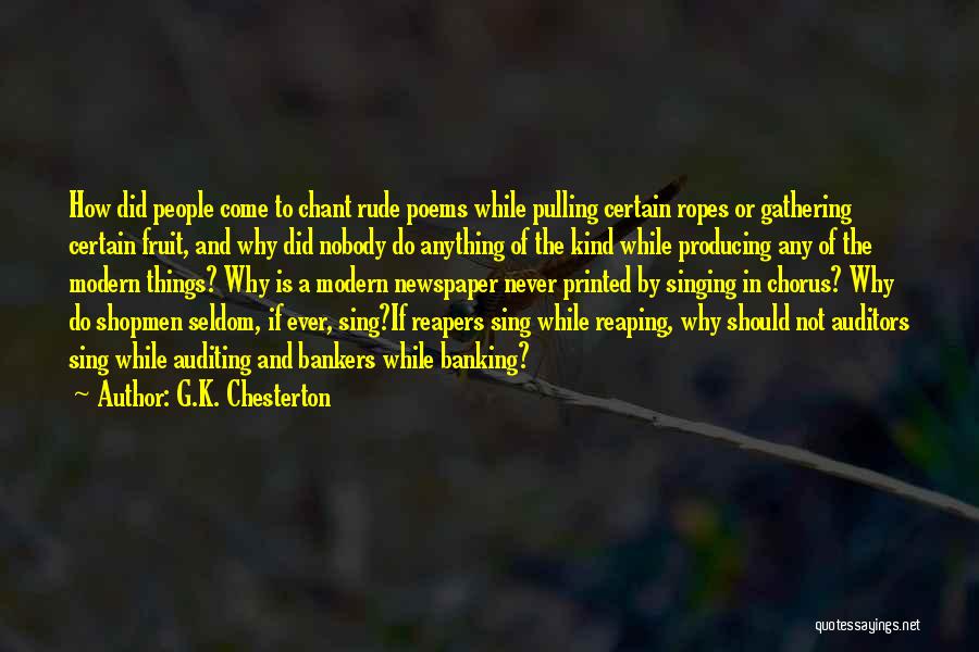 Best Auditing Quotes By G.K. Chesterton