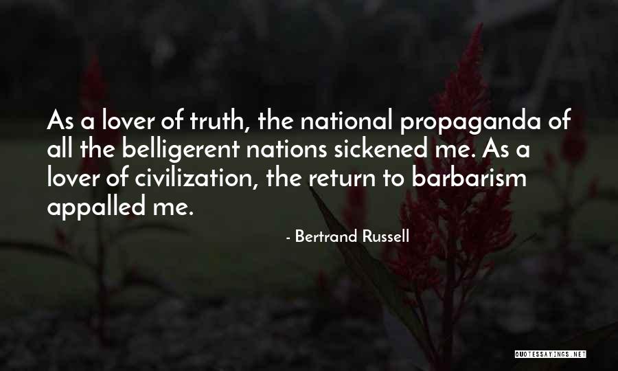 Best Barbarism Quotes By Bertrand Russell