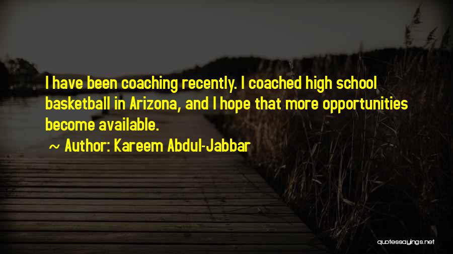 Best Basketball Coaching Quotes By Kareem Abdul-Jabbar