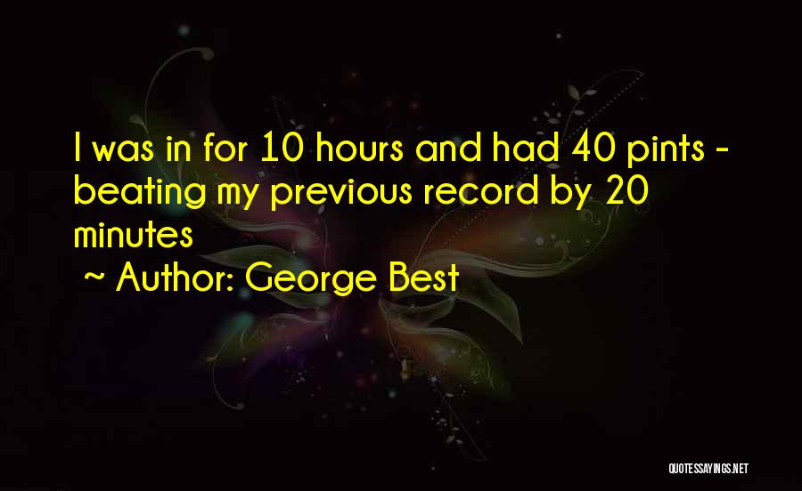 Best Beating Quotes By George Best