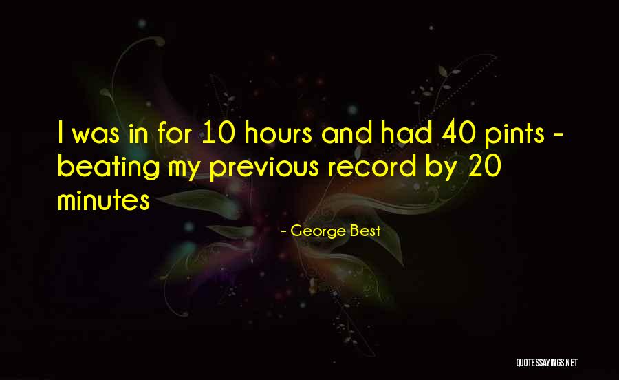 Best Beating Quotes By George Best