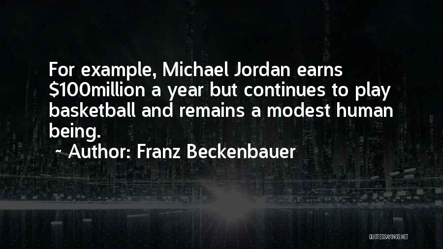 Best Beckenbauer Quotes By Franz Beckenbauer