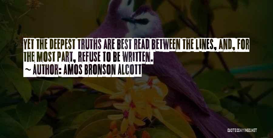 Best Between The Lines Quotes By Amos Bronson Alcott