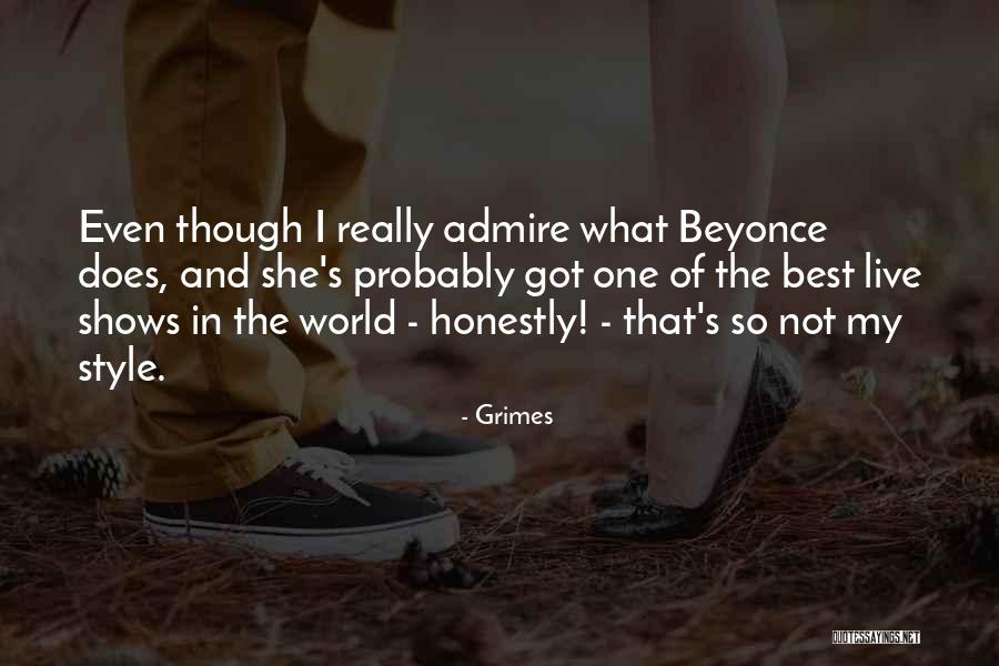 Best Beyonce Quotes By Grimes