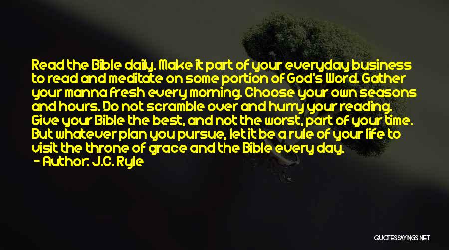 Best Bible Quotes By J.C. Ryle