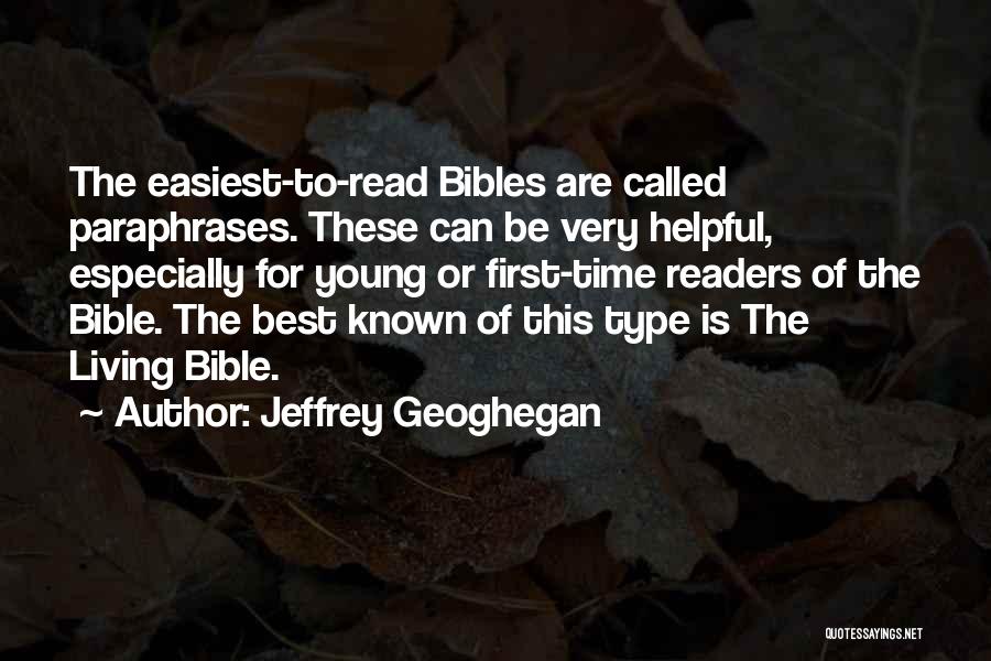 Best Bible Quotes By Jeffrey Geoghegan