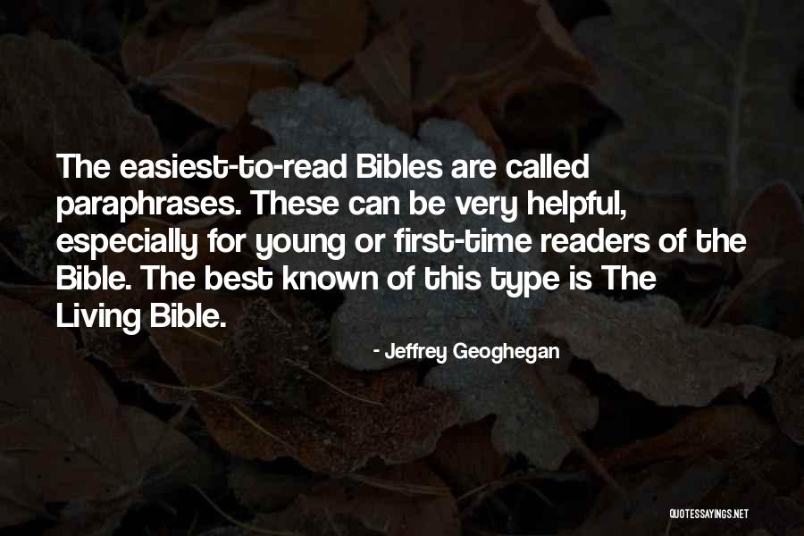 Best Bible Quotes By Jeffrey Geoghegan