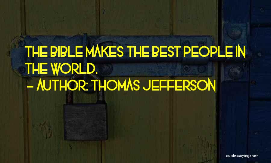Best Bible Quotes By Thomas Jefferson