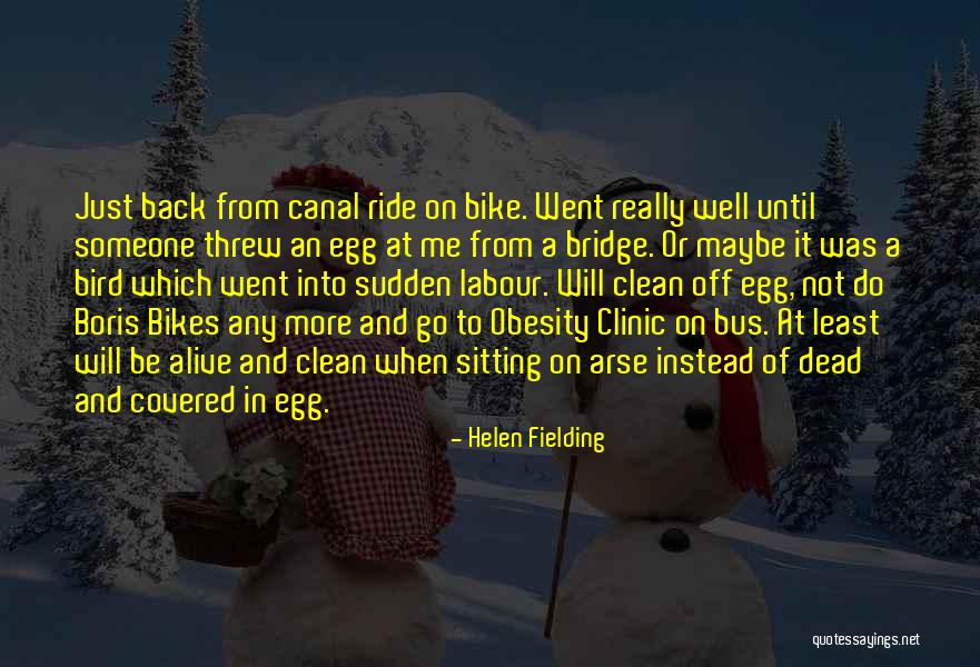 Best Bike Back Quotes By Helen Fielding