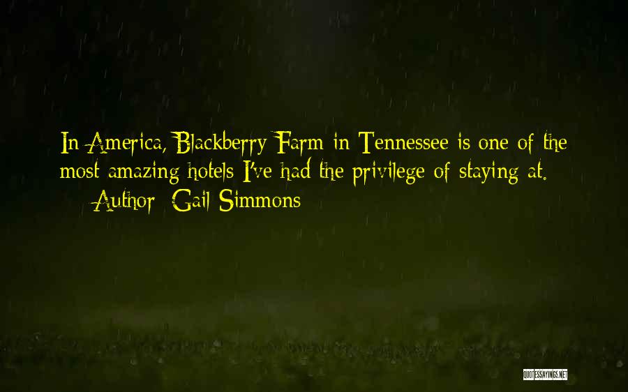 Best Blackberry Quotes By Gail Simmons