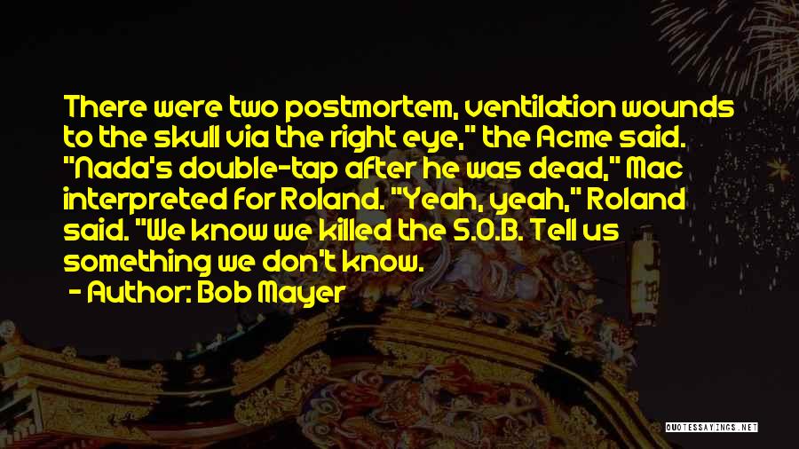 Best Bob The Skull Quotes By Bob Mayer