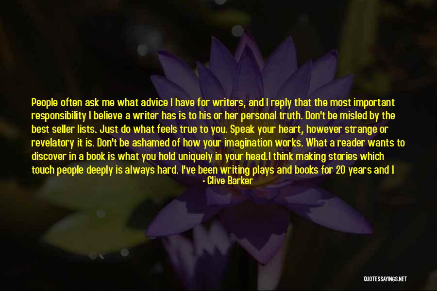 Best Book For Quotes By Clive Barker