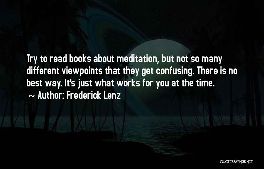 Best Book Quotes By Frederick Lenz